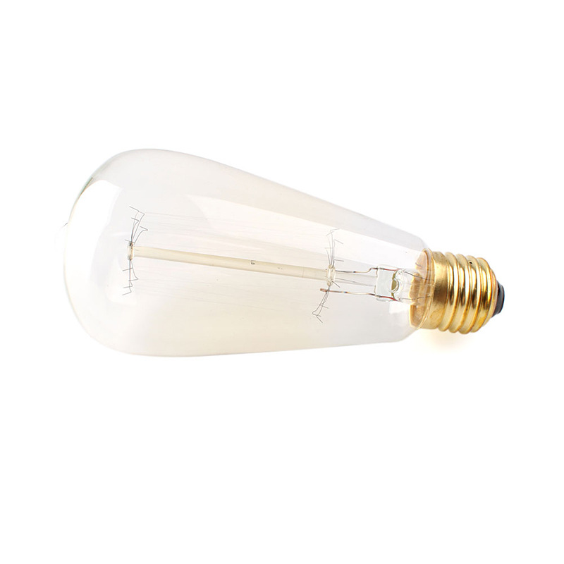 Picture of Wholesale E27 screw retro decorative tungsten bulb ST 64 110V 220V 40W warm yellow light factory outlet
