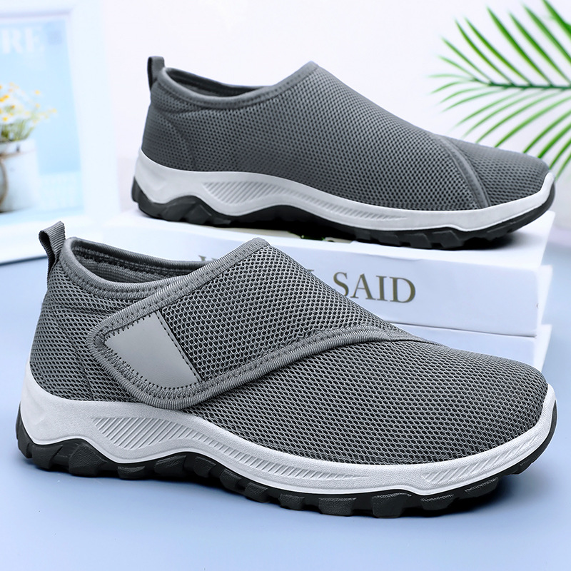 Men's shoes summer men's mesh breathable casual shoes cross-border shoes wholesale a pedal Velcro shoes generation