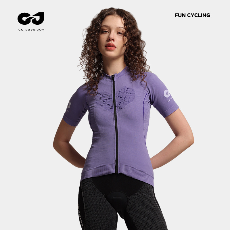 New Cycling Clothing Outdoor Road Mountain Bike Sports Suit Sweat-Wicking Quick-Drying Compression Short-Sleeved T-Shirt Qxf02