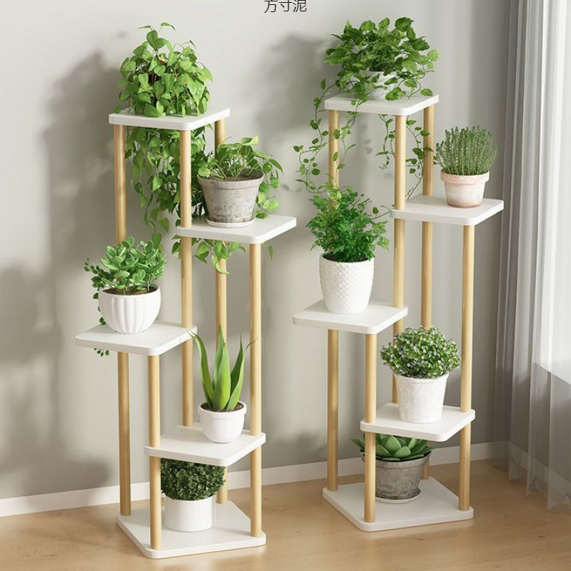 Flower Shelf Living Room Partition Indoor Home Balcony Storage Rack Multi-Layer Succulent Pothos Plant Display Flower Pot Shelf