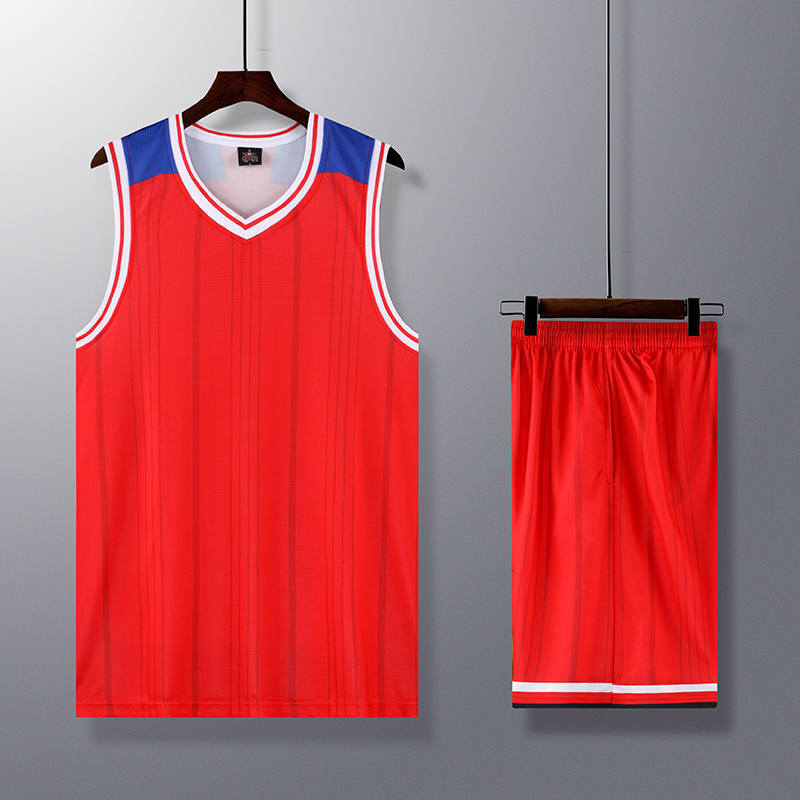 Picture of Clothing Basketball Breathable Quick-drying Basketball Running Outdoor Training Suit Children's Printable Number Word Competition Team Uniform