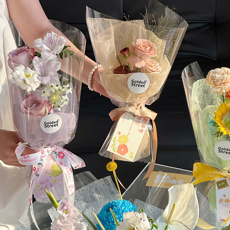 Net Red Fairy Cotton Lining Paper Backing Pleated Paper Flower Decorative Non-woven Fabric Flower Shop Flower bouquet Backing Decorative Paper