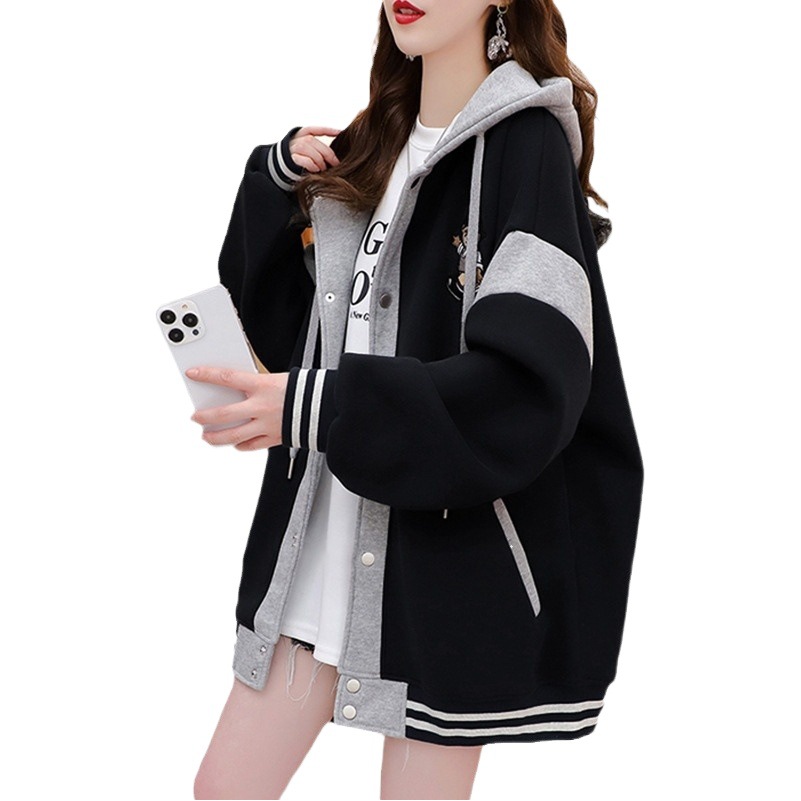 Pregnant women's spring and autumn top sweater cardigan spring fashion 2024 loose coat belly covering does not look fashionable