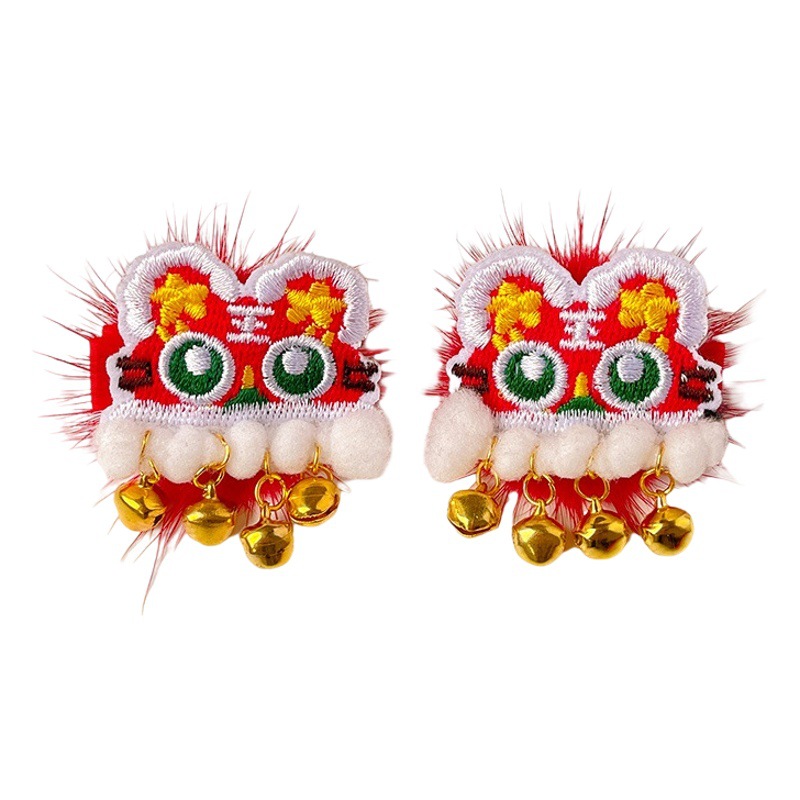 2022 Year of the Tiger Headwear Children's New Year Hairpin Baby Tiger Hair Accessories Chinese Style Girl's New Year Greeting Hairpin for Women