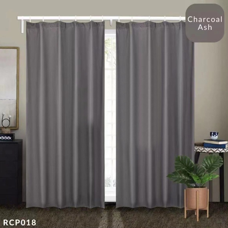 Picture of Cross-Border Southeast Asian Curtain Fabric, Polyester Window Screen, Hook-Style Curtain Fabric, Blackout and Sunshade Wholesale, Modern and Simple