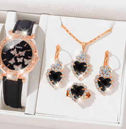 Picture of New TikTok Popular Women's Watch Fashion Personality Simple Watch Butterfly Digital Belt Watch Set