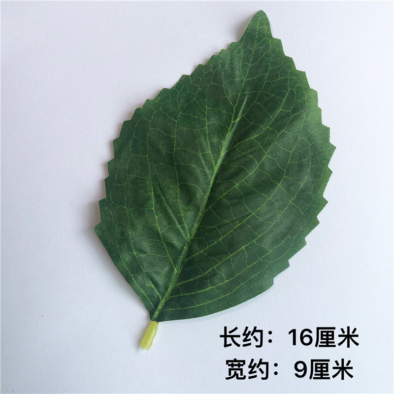 Picture of Simulation Hydrangea Leaf DIY Handmade Silk Screen Flower Flower Flower Accessories Sunflower Leaf Silk Screen Hydrangea Leaf