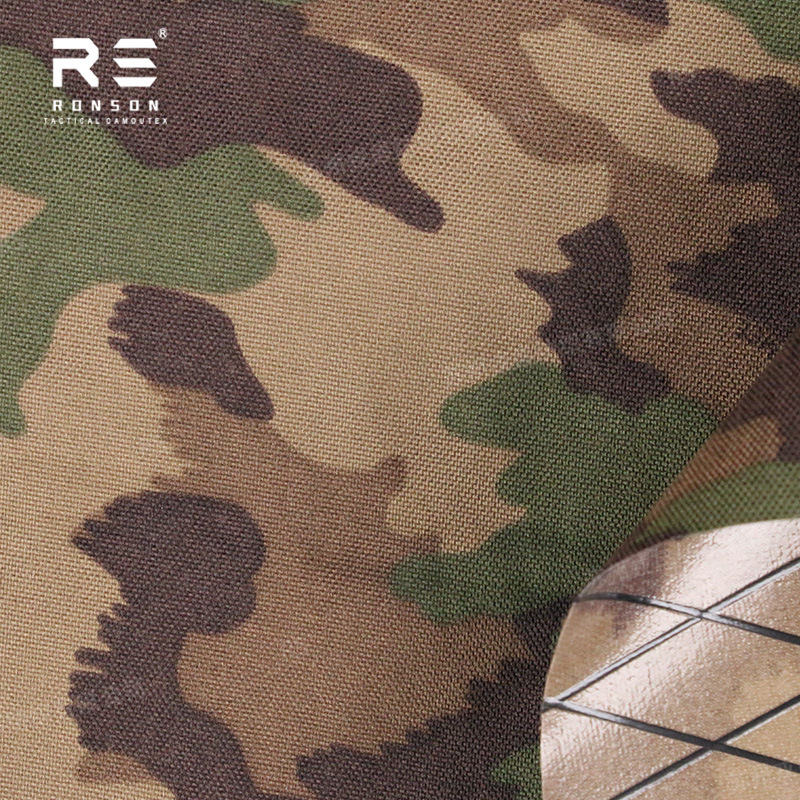 Picture of Taz16 New Swiss Camouflage 500D Nylon X-Pac Composite Diamond Grids Fabric Waterproof Outdoor Lightweight Fabric