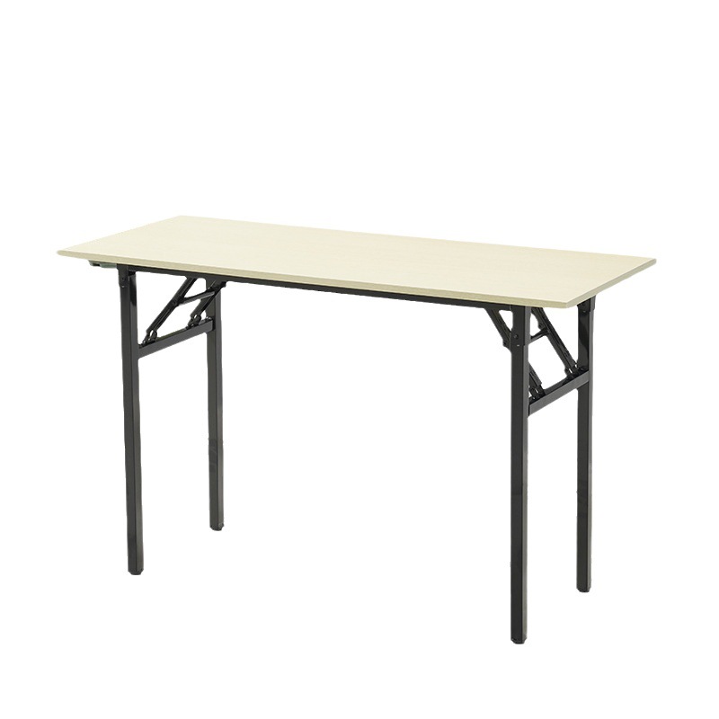Picture of Factory straight hair simple folding table Office conference table long learning desk computer training table modern minimalist