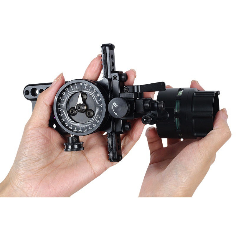 Spg Turkey Single-Pin Sight Metal Sight Quick-Adjust Fine-Tuning Composite Pulley Bow Archery Competition Accessories Sight