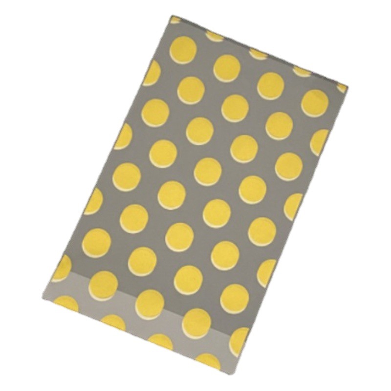 Golden white concave bottom polka dot pentagonal stars snowflake crisp nougat biscuit packaging bread baking bag large