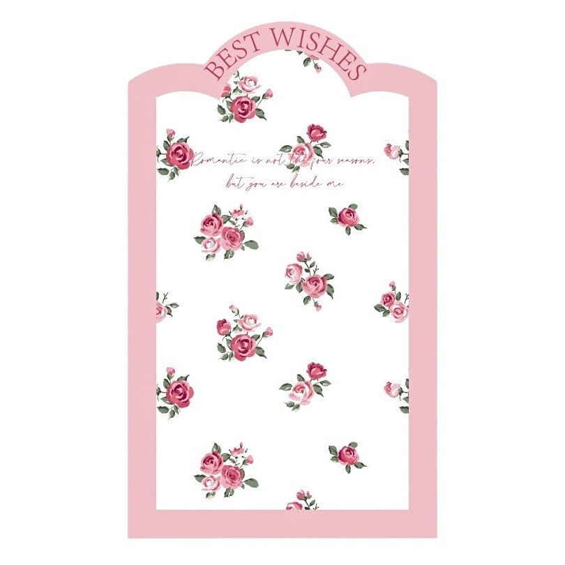 Chinese Valentine's Day Spring Garden Flower Wrapping Paper Flower Printed Kraft Paper Rose Flower Wrapping Paper Material Flower Shop Floral Art