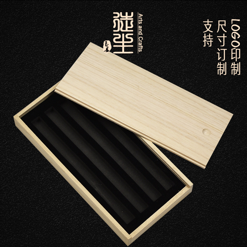 Picture of Bamboo Box Tea Packaging Box Black Tea Rock Tea Gift Box Dahongpao Cinnamon 3 Bubble 6 Bubble 12 Tea Box Storage Wooden Box