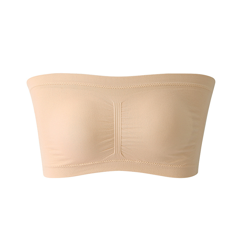 Picture of Amazon Foreign Trade Wrap Chest One-Piece Tube Top Double-Layer Strapless Invisible Underwear Beautiful Back Anti-Light Large Size 6XL