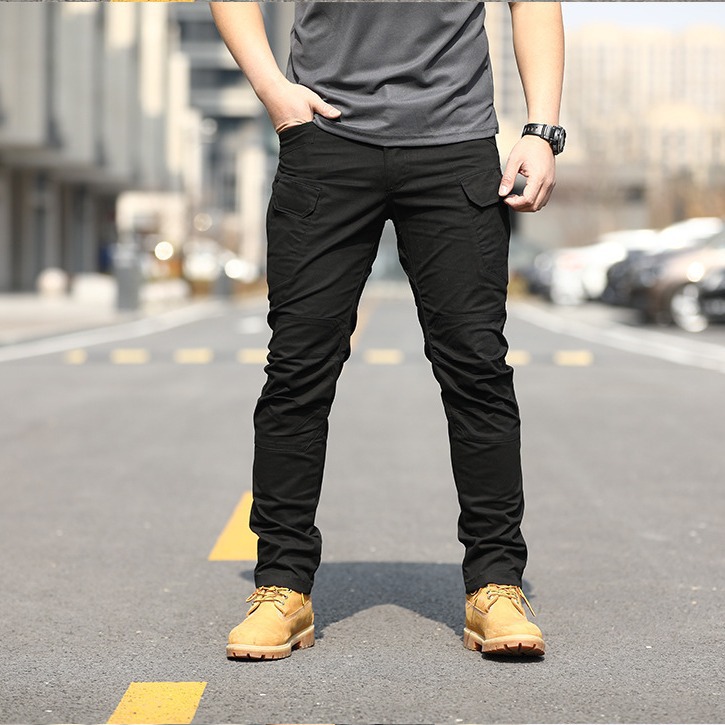 Spring tactical outdoor military fan IX7 training suit pure cotton tactical pants loose overalls men's military pants