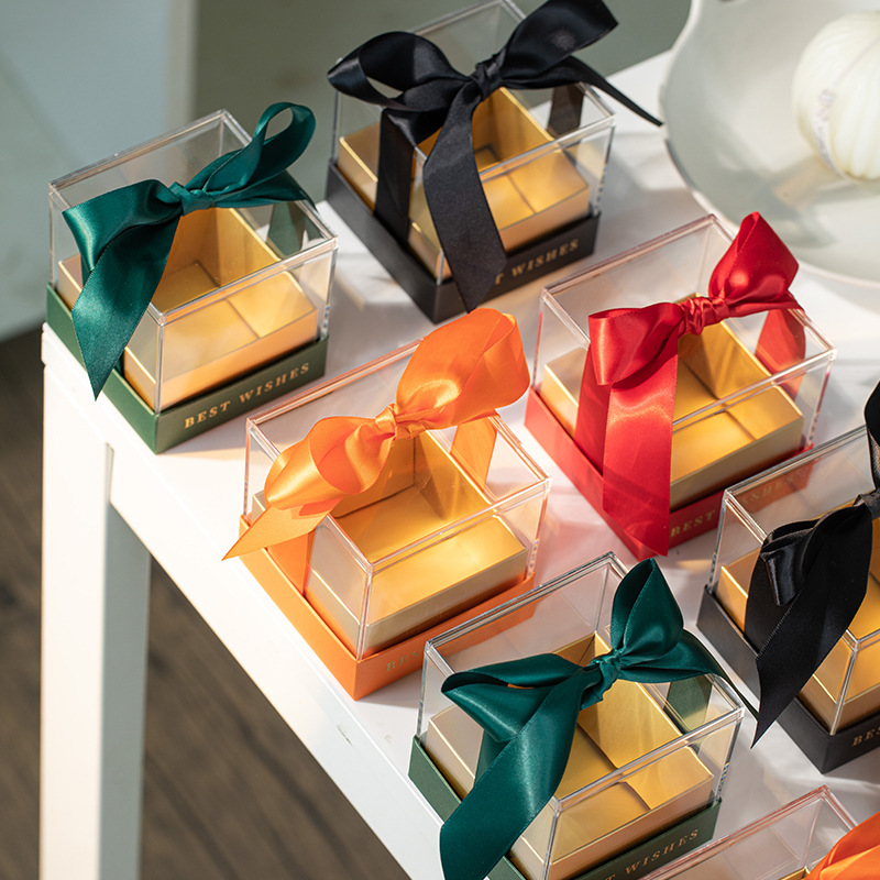 2025 Wedding Engagement Accompanying Gift Box Packaging Box Birthday Gift Acrylic Candy Gift Box Empty Box Wholesale