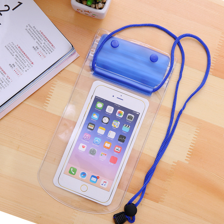 Picture of Double-layer Thickened Barrier-free Mobile Phone Waterproof Bag Transparent Waterproof Mobile Phone Case Large Takeaway Mobile Phone Waterproof Han Proof Bag