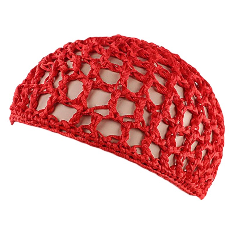 Hand Crocheted Nightcap Library Non-hat Women's Hair Accessories Net Bow