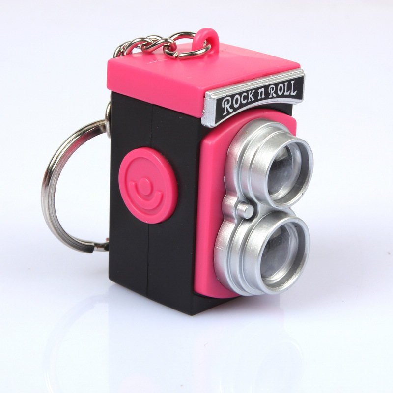Picture of Sounding LED Retro LOMO Camera Pendant LED Luminous Keychain Activity Gift Car Pendant