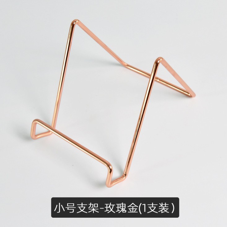 Picture of Factory wholesale simple desktop wrought iron IPAD stand metal plating CD mask display stand recipe plate rack