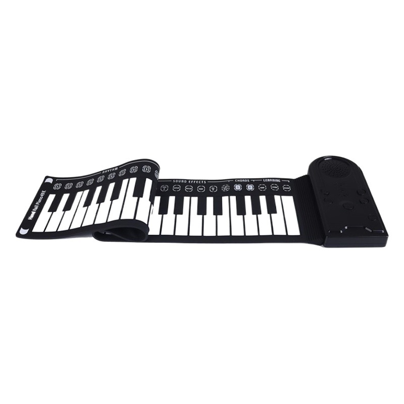 49-Key Silicone Keyboard with Speaker for Children, Beginner Portable Foldable Electronic Keyboard Instrument, Polyphonic Children's Electronic Keyboard