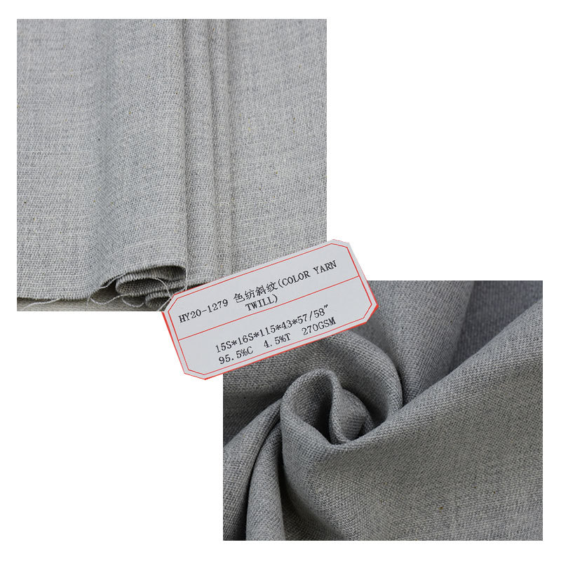Polyester cotton fabric color spinning stretch twill fabric casual wear suit pants clothing fabric wholesale