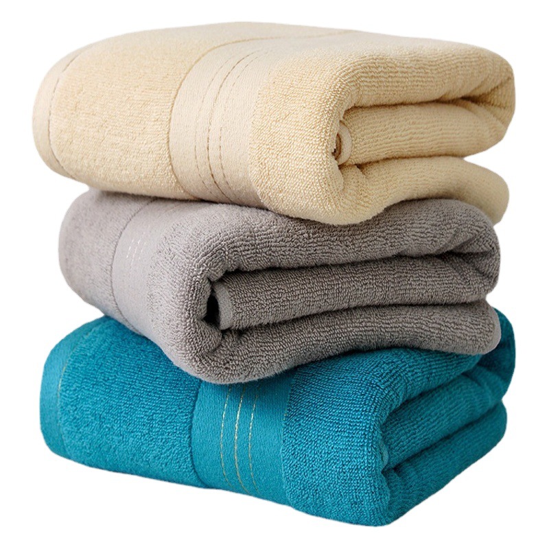 Cotton bath towel wrap towel absorbent quick-drying bath towel female male gold silk enlarged bath towel cotton beach towel large towel wholesale