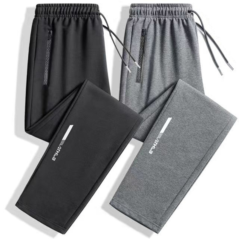 Casual Sports Pants Men's Spring and Autumn New Youth plus size Ankle Pants Loose Hong Kong-style Running Pants Trendy