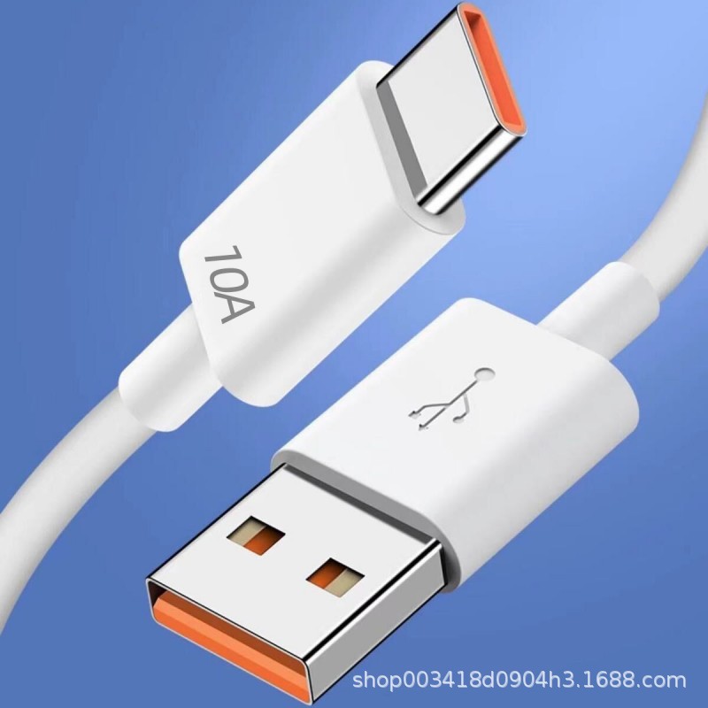 Picture of 10A Super Fast Charge 120W High Current Typec Data Line for Huawei Glory Mobile Phone Universal Flash Charging Line