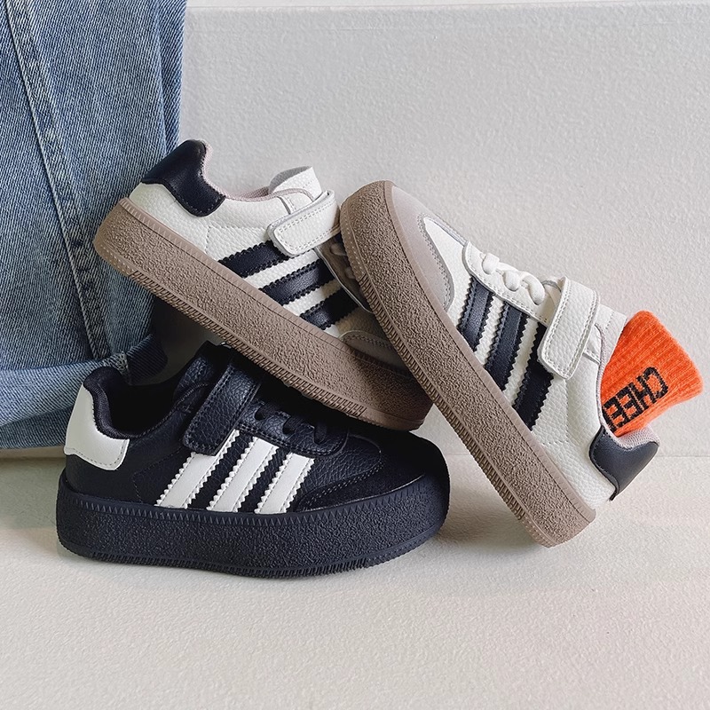 Small white shoes girls' board shoes 2025 spring and autumn new fleece-lined sneaker children's casual shoes