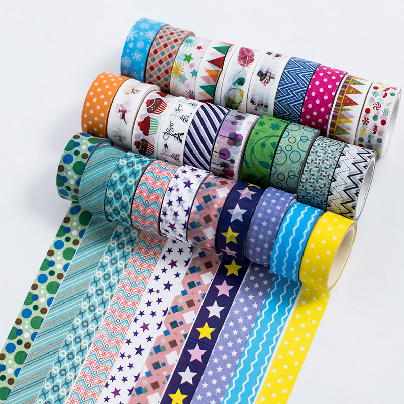 Picture of Manufacturers cross-border a generation of cartoon Christmas festival DIY decorative stationery color hand account stickers and paper tape