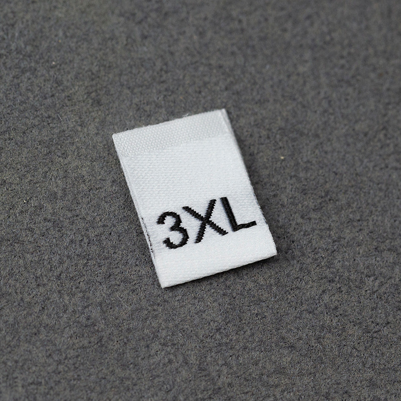 Picture of Ready Supply of Size Labels, High-Density Black and White Universal Size Labels, English Letter Code Labels, Customizable Size Labels