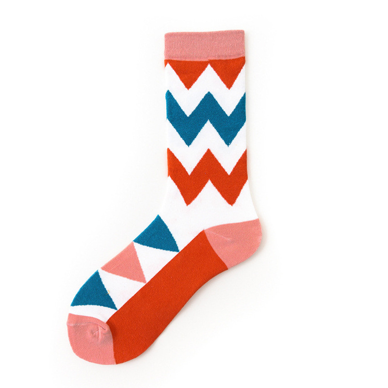 Picture of Mid-Calf Trendy Socks, Fashionable and Comfortable, Elegant Couple Socks, Long Socks for Export, Trendy Oil Painting Style, Jk Internet Celebrity High Socks, Wholesale