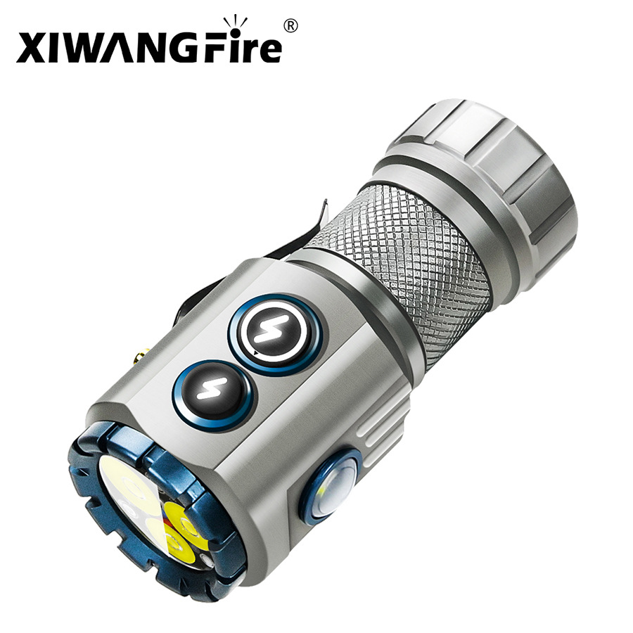 Cross-border new three-eyed monster super bright flashlight mini small portable led multi-functional camping light magnetic attraction