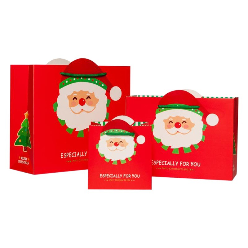 Spot New Exquisite Christmas Gift Packaging Bag Christmas Eve Apple Box Christmas Special Gift Bag