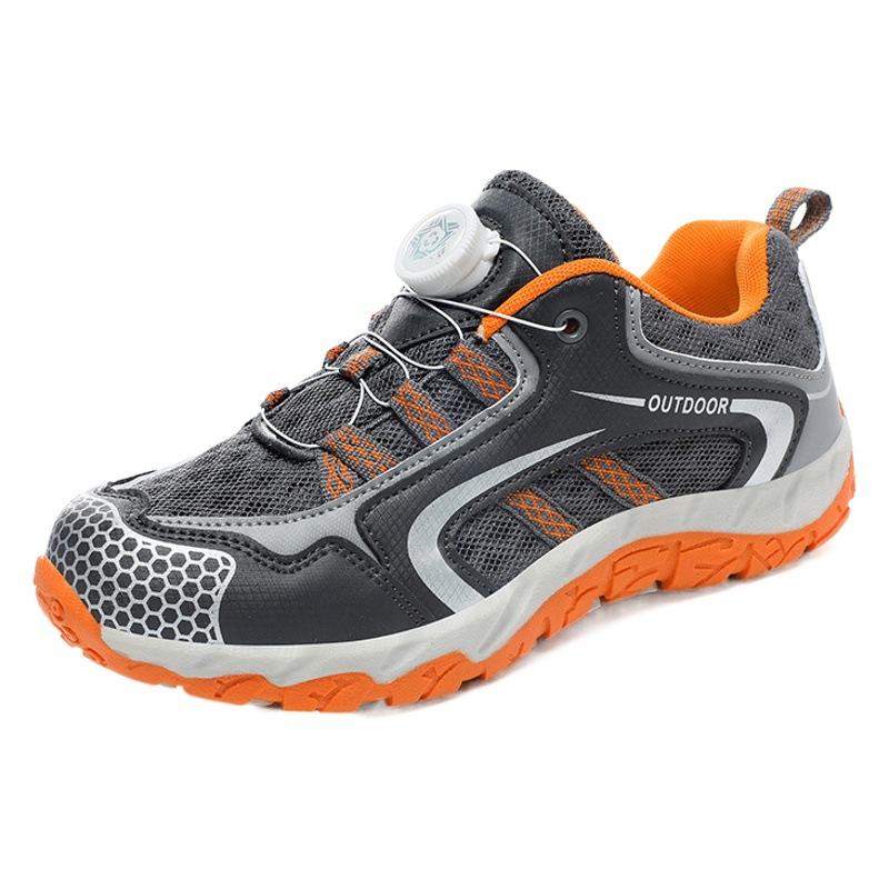 Cross-border women's shoes outdoor hiking shoes rotating buckle hiking Walking cross-country shoes spring low-top mesh surface non-slip sneaker