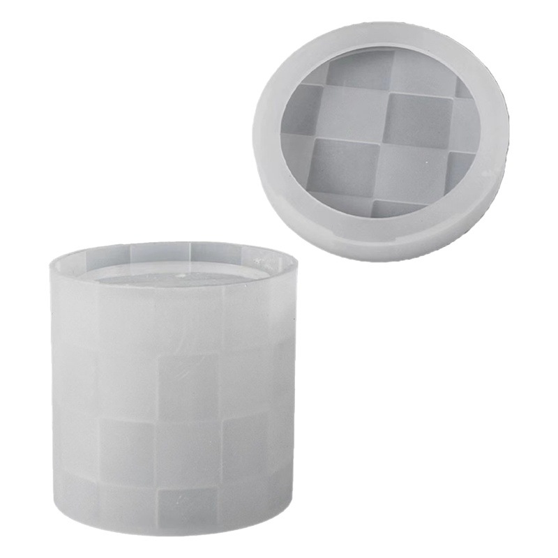 Deyi Yangyang DIY Glue Mold Checkerboard Storage Box Silicone Mold Aromatherapy Storage Box Cross-Border Exclusive Supply