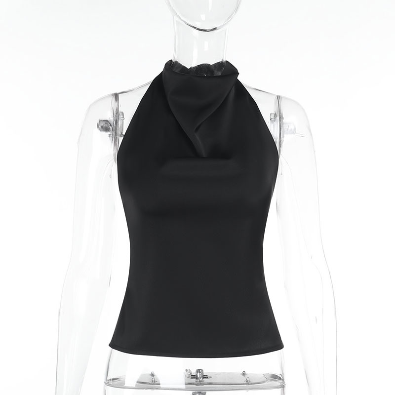 Picture of JY24641 spring 2025 new style personalized women's street style sexy hot girl all-match satin backless top women