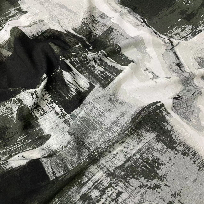 Picture of New Chiffon matting plain satin printed fabric women's dress clothing children's clothing skirt clothing fabric