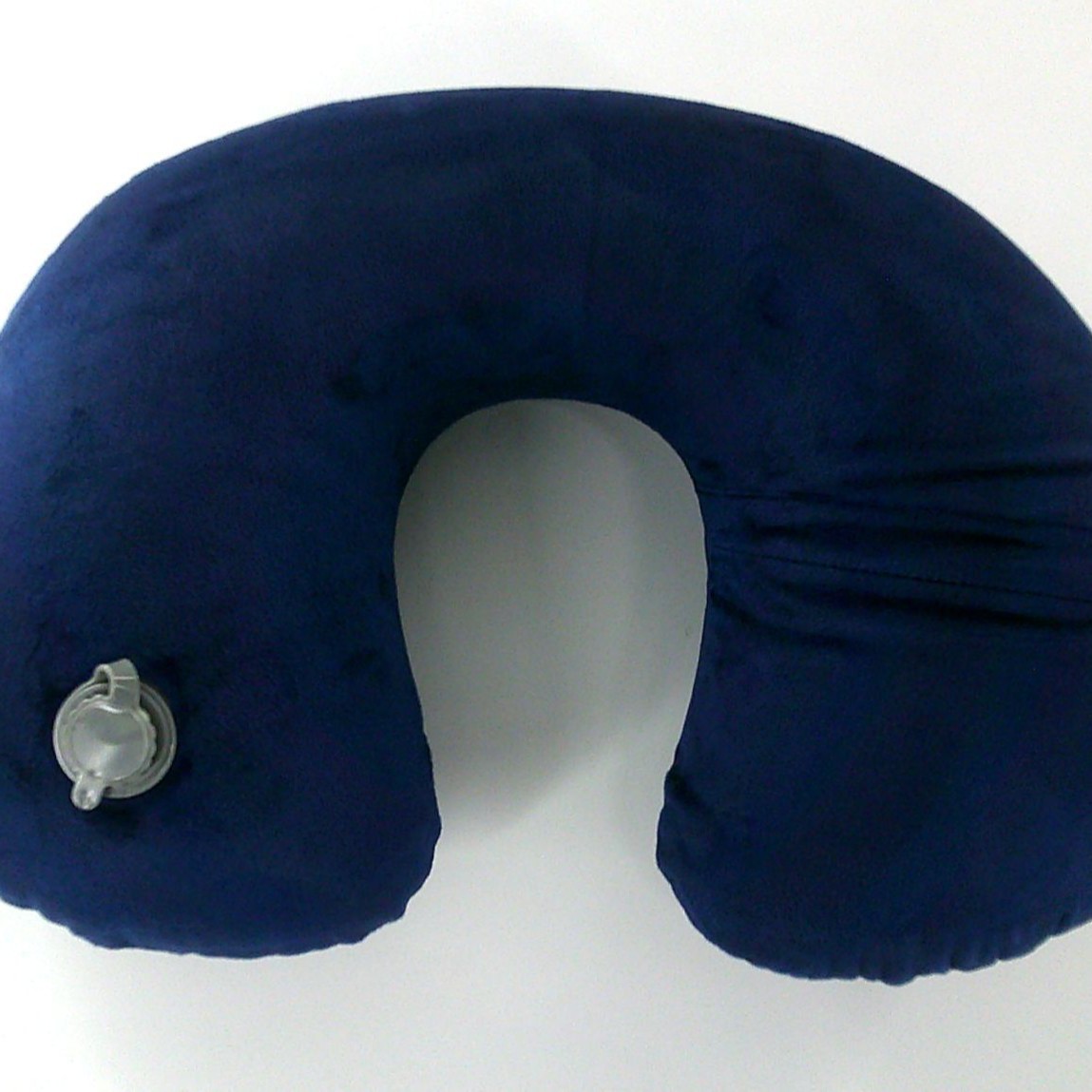 Picture of Pressing air nozzle crystal velvet jacket PVC pillow core outdoor travel pillow inflatable pillow U-shaped U-shaped pillow