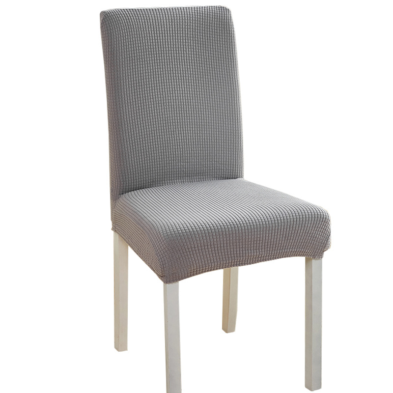 Picture of Plaid Polar Fleece Thickeneded One-Piece Elastic Hotel Restaurant Chair Cover Anti-Fouling Stool Cover Chair Cover
