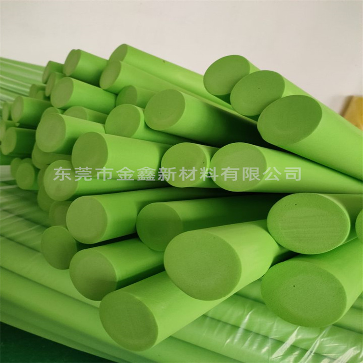 Wholesale 38 degrees Green EVA round bar cylinder 50 * 1000mm foam solid bar EVA shaped long bar