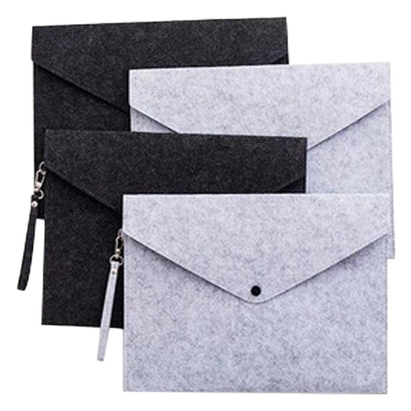 Manufacturer Supplies Felt Document Bags A4 Office Bags Briefcases File Bags Handbags Can Add Logo Portable Hand-Held