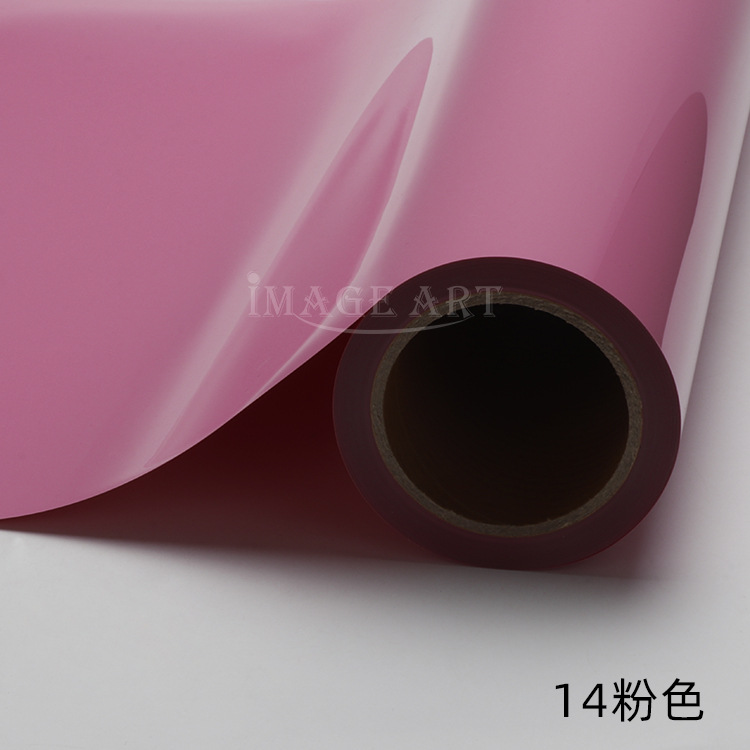 Picture of PU thermal transfer engraving film logo printing ordinary color engraving hot stamping film clothing T-shirt hot stamping film whole roll