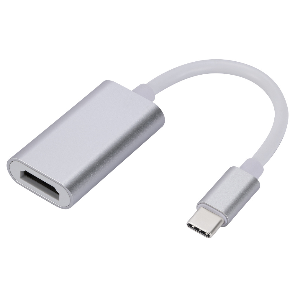 Picture of Aluminum Alloy type-c to hdmi adapter cable 4K HD projection screen mobile phone laptop to large screen converter