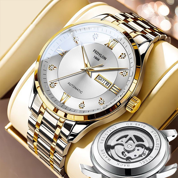 Fertilan Domestic Fashion Business Watch Men's Automatic Non-mechanical Watch English Calendar Luminous Quartz Watch