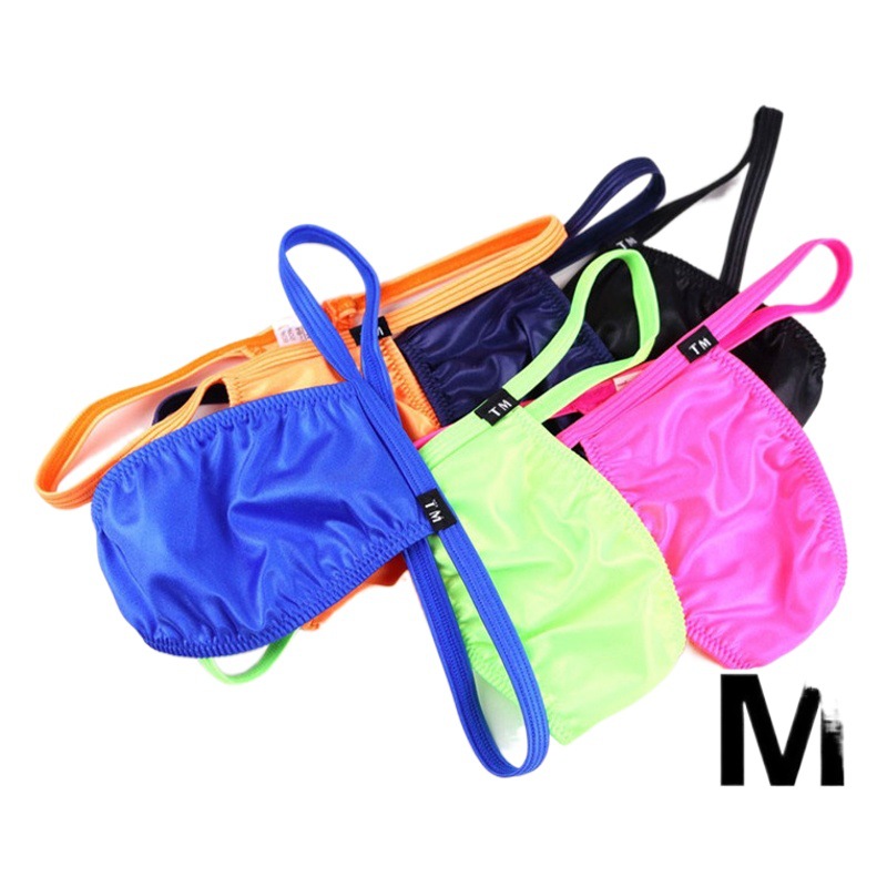 Men's new low waist sexy T-shaped underwear men's silky breathable Four Seasons comfortable wear T-Pants Factory Outlet