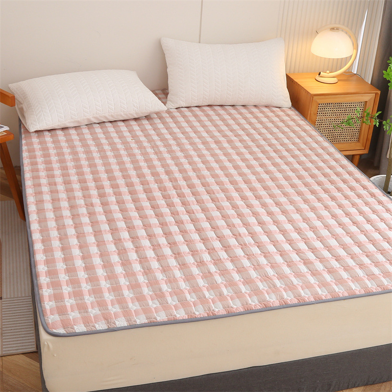 Picture of Four Seasons Mattress Cushion Household Protective Pad Thin Student Dormitory Single Bed Mattress Cushion Folding Bedroom Double