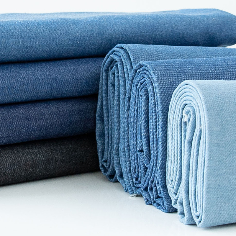 Picture of 10 oz cotton 10 yarn washed twill denim shirt jeans youth cloth clothing bag fabric