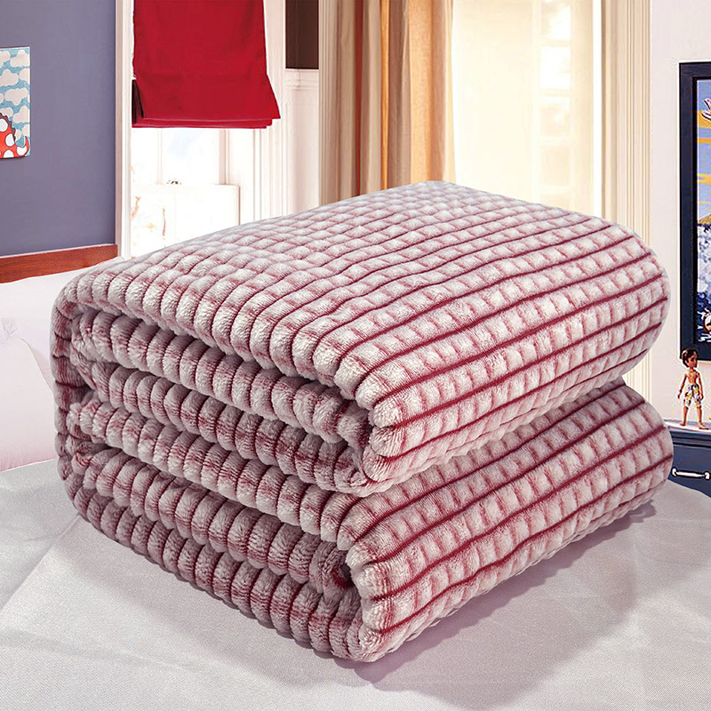Picture of Milk fleece blanket office nap coral fleece blanket flannel children's small blanket summer air conditioning blanket wholesale